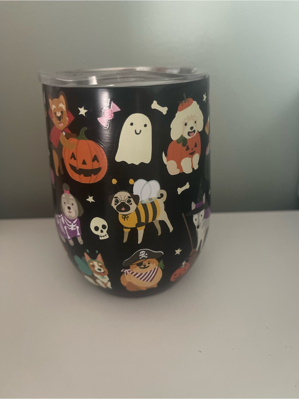 Halloween Dogs 12oz Stainless Steel Tumbler